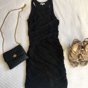 Black Runched Minidress